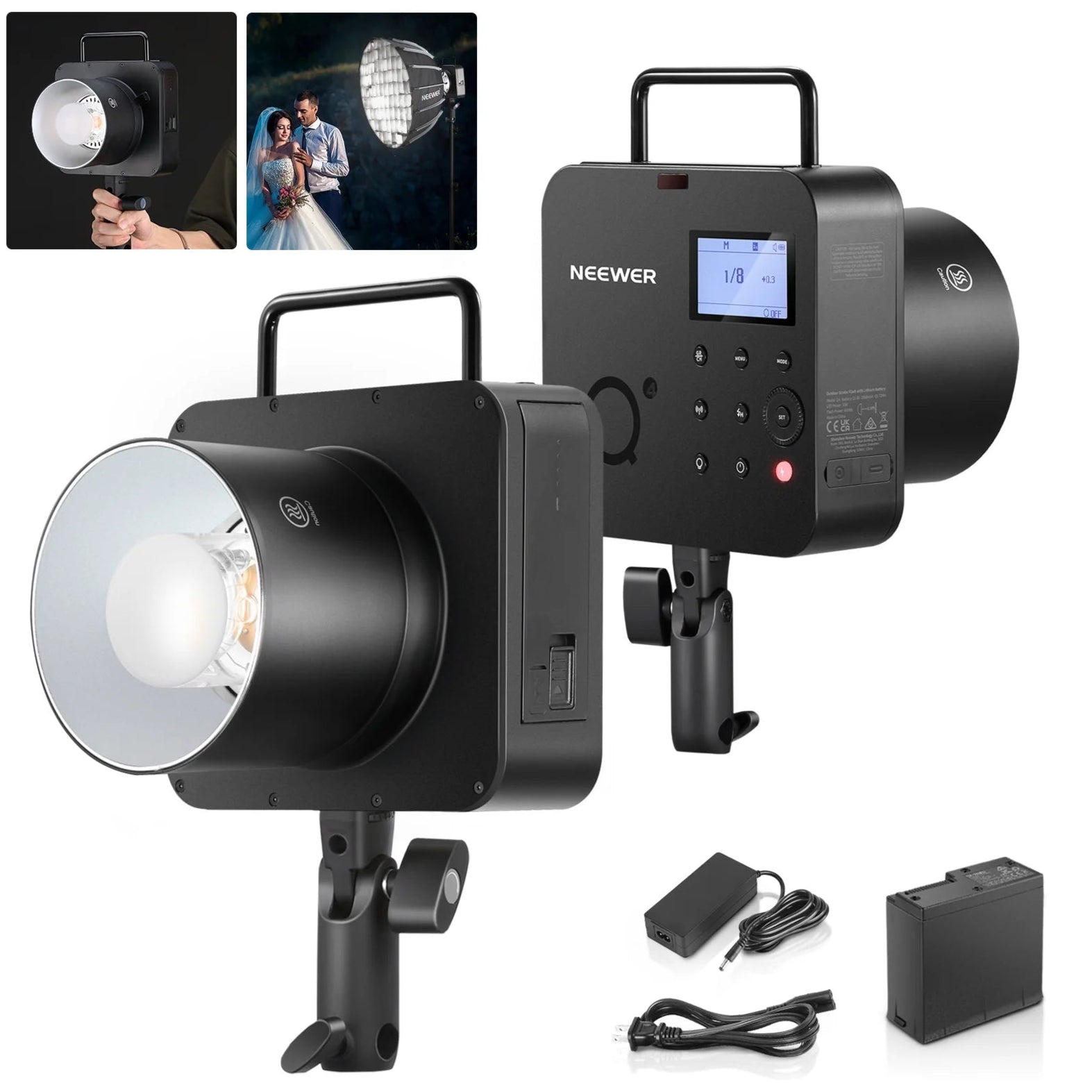 NEEWER Q4 400Ws 2.4G TTL Flash
