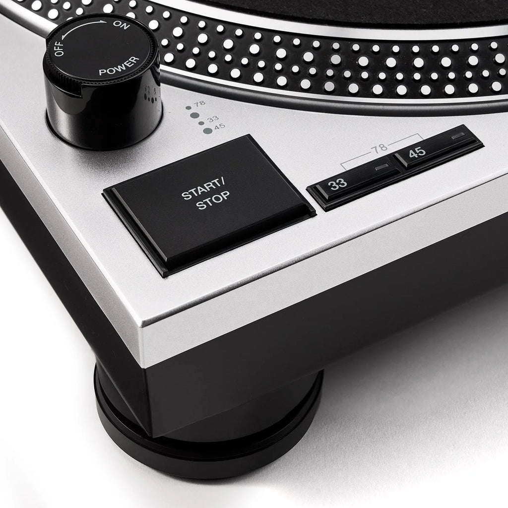 Vestlyd Vestlyd Pro T1 DJ turntable with sleek black finish and control knobs, designed for professional DJ performances.