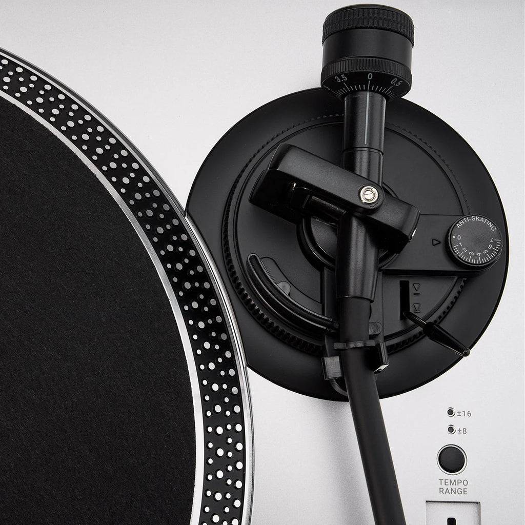 Vestlyd Vestlyd Pro T1 DJ turntables with sleek black finish, professional controls, and high-quality platter for DJing and mixing.