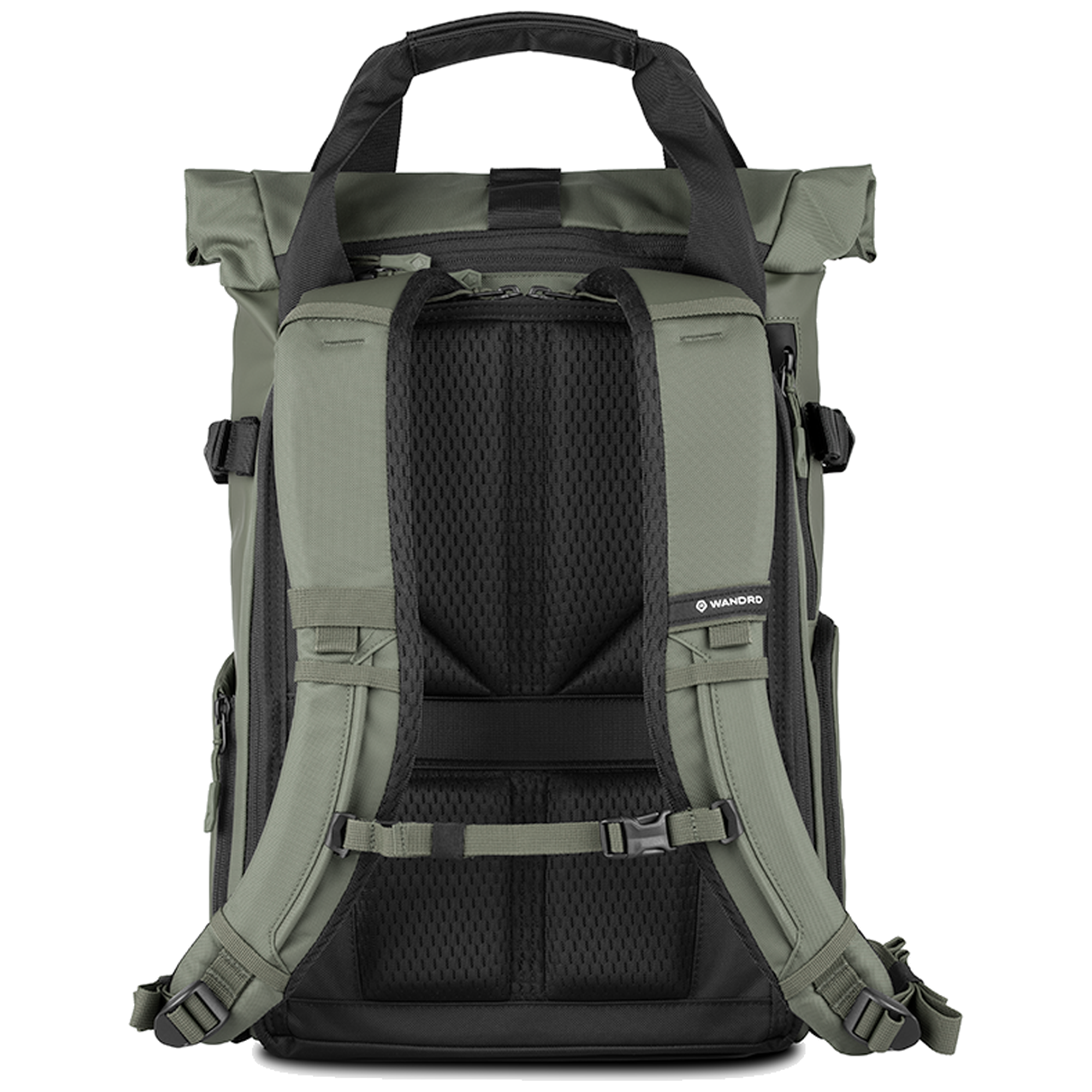Wandrd Prvke 15L photo bundle bag in Wasatch Green, designed for camera gear and video equipment with multiple compartments.
