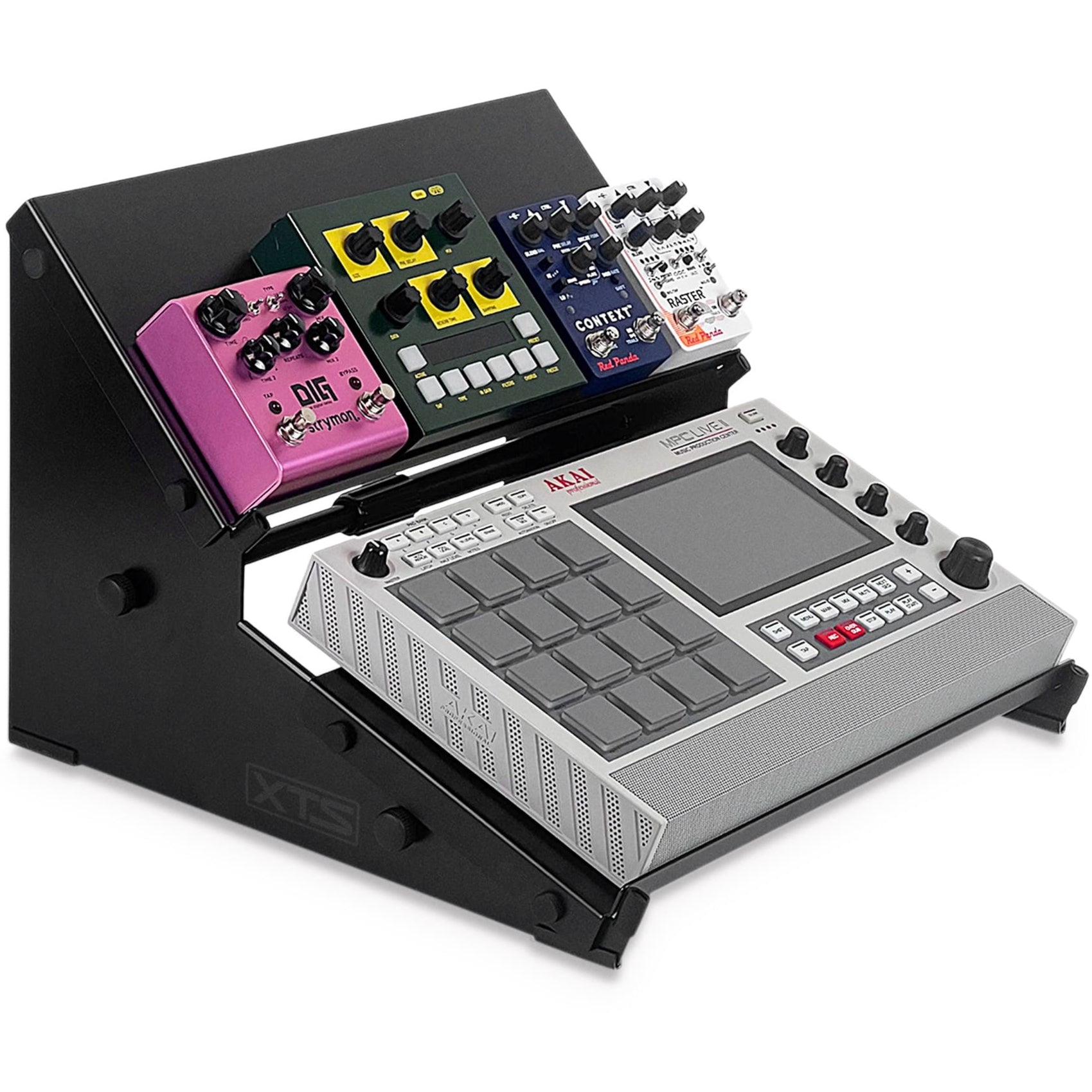 Analog Cases XTS Stand 2-Tier keyboard stand with adjustable height and sturdy metal construction, suitable for music setups.