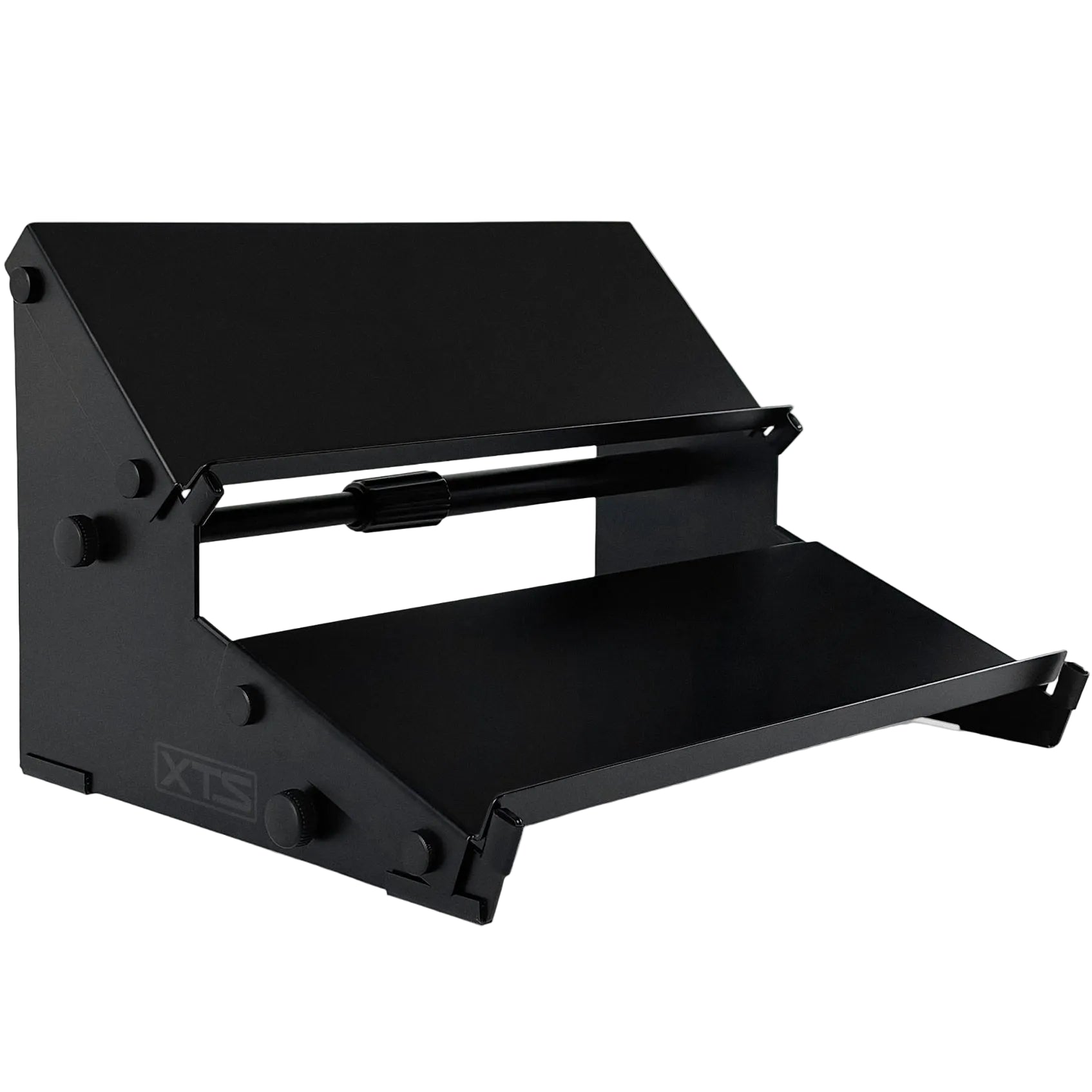 Analog Cases XTS Duo-Flex Mini keyboard stand bundle showing adjustable stand with two flexible arms for versatile positioning.