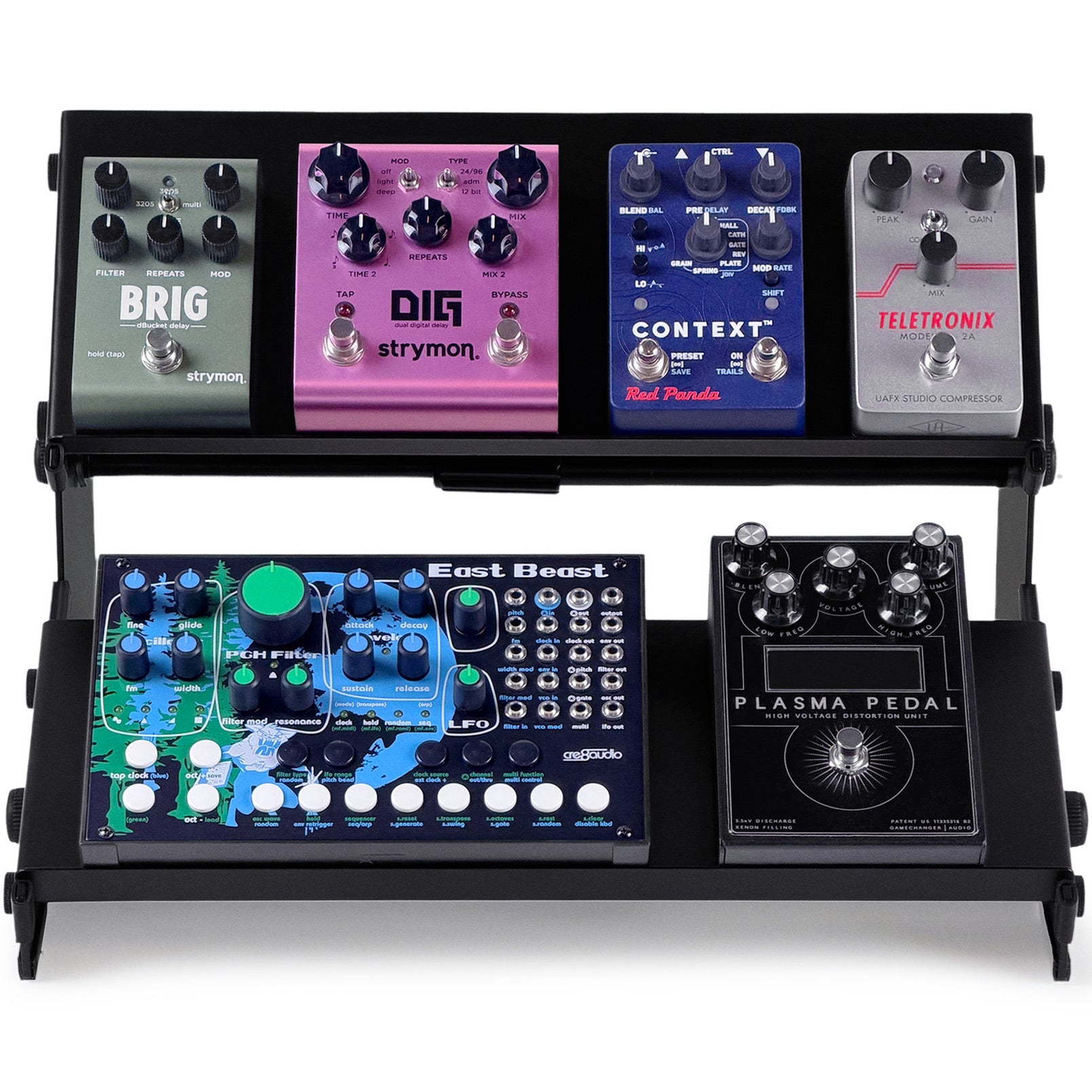 Analog Cases XTS Duo-Flex Mini stand bundle with two adjustable keyboard stands, featuring compact, versatile design for musical setups.