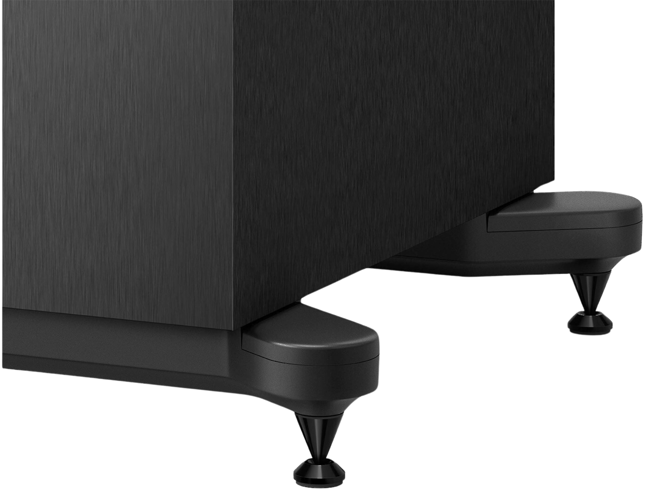 KEF Q11 Meta passive floorstanding speakers with sleek black cabinets and multiple drivers for high-quality home audio.