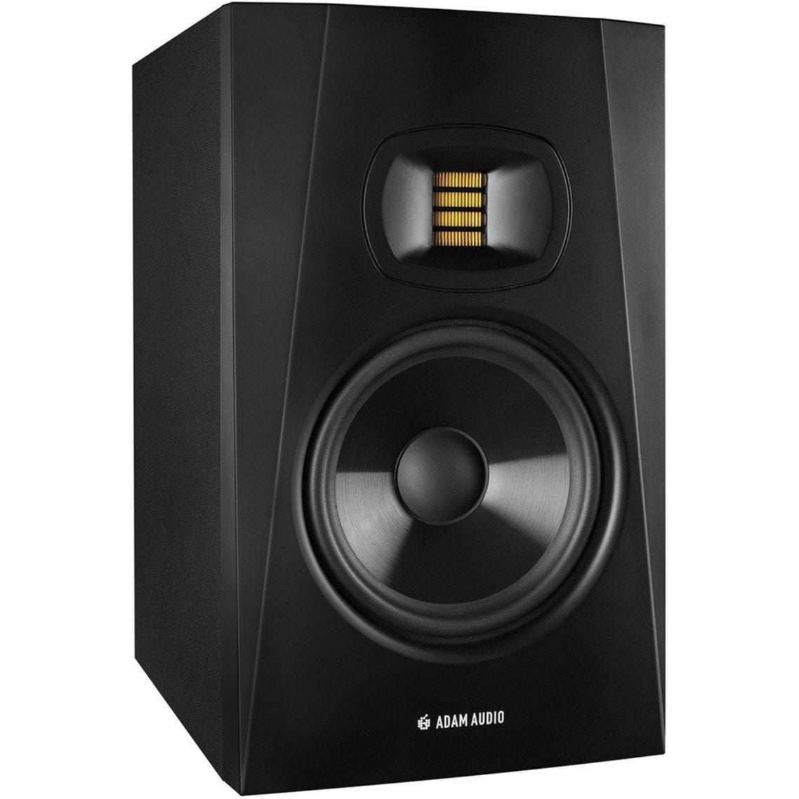 Adam Audio T7V active studio monitor, in black, front view