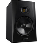Adam Audio T8V active studio monitor, in black, lifestyle setting