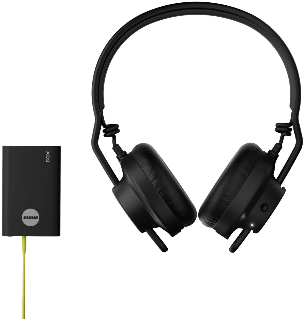 AIAIAI TMA-2 DJ Wireless DJ headphones, front view in black