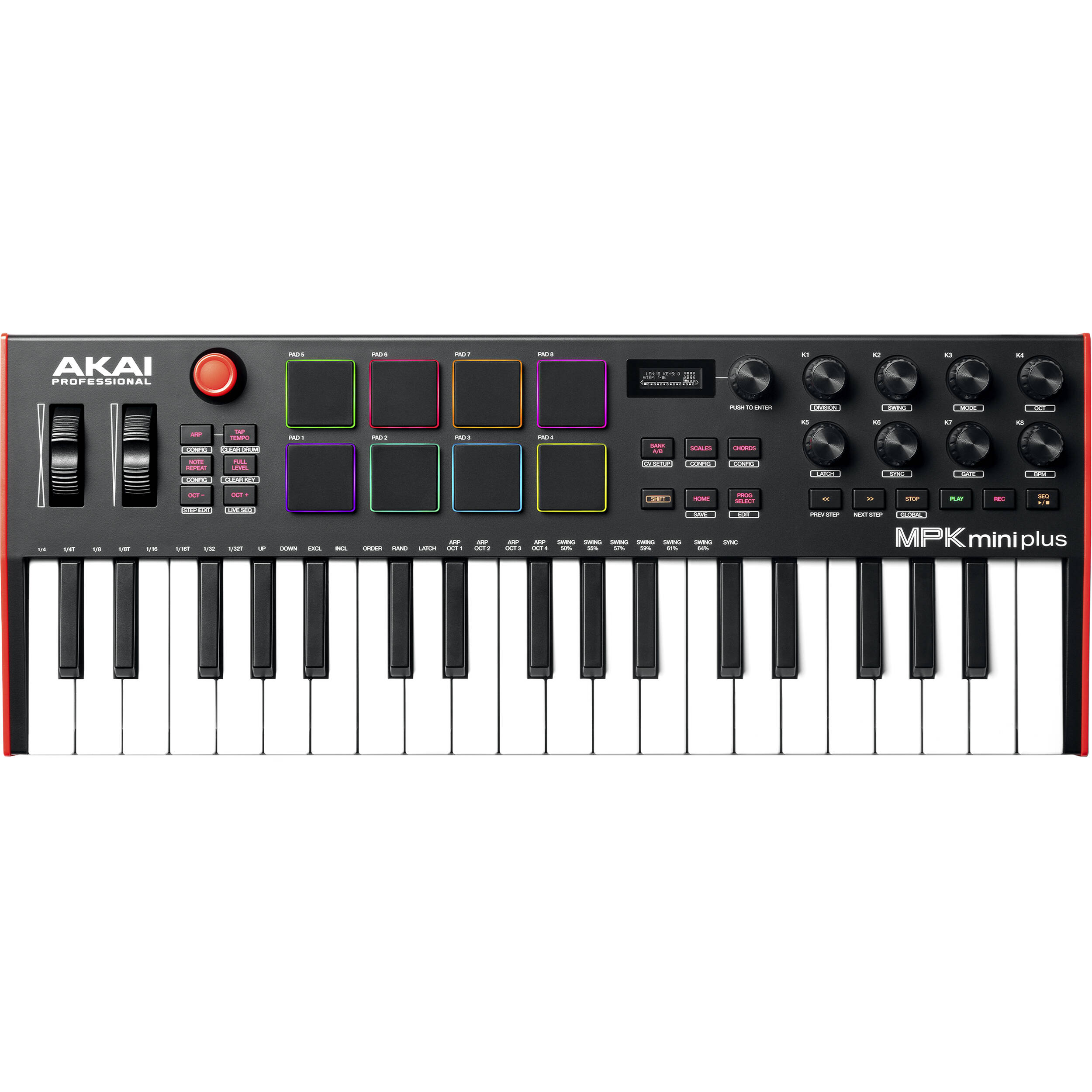 Akai Professional MPK Mini Plus midi keyboards, lifestyle shot