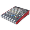 Allen & Heath ZED-12FX analog mixer with multiple input channels, built-in effects, and a compact professional design.