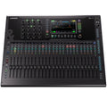 Allen & Heath Qu-6 digital mixer with control knobs, touchscreen display, and input/output ports on top panel.