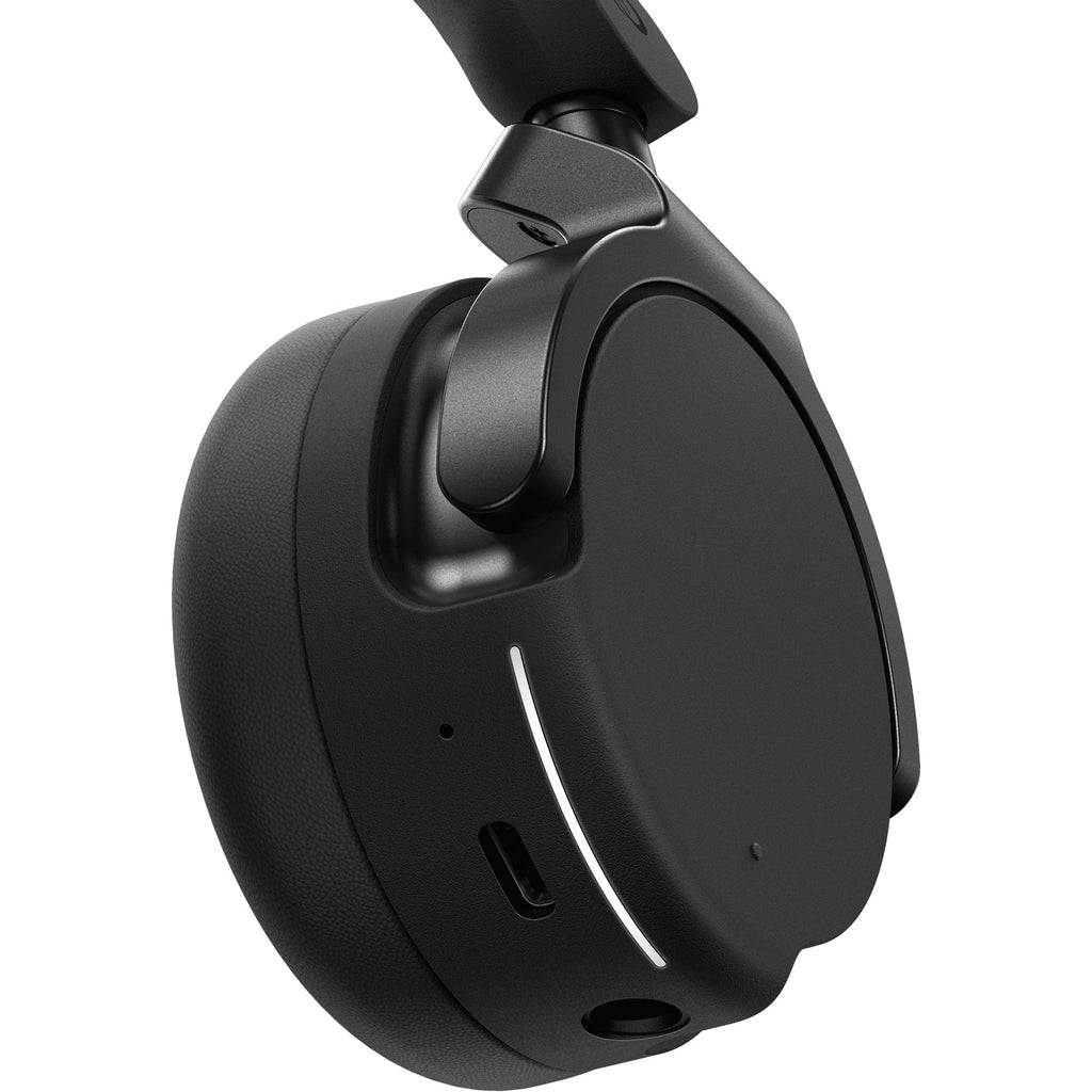 AlphaTheta HDJ-F9, ear cup with USB-C port and 3.5 mm input