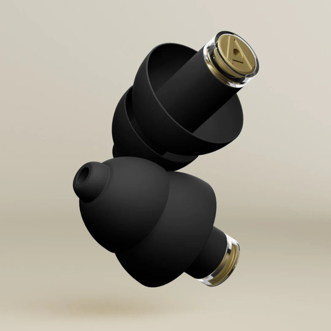 Alpine Music Safe Pro Earplugs, in black, close-up