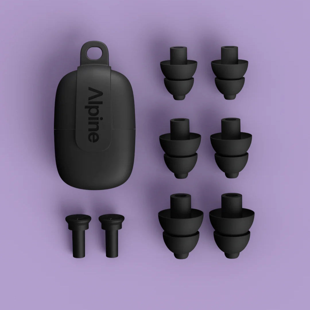 Alpine PartyPlug Earplugs, in black
