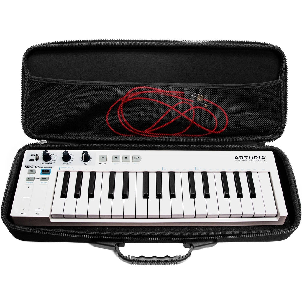 Analog Cases PULSE keyboard case for Arturia KeyStep and Native Instruments M32, protective bag designed for compact MIDI controllers.