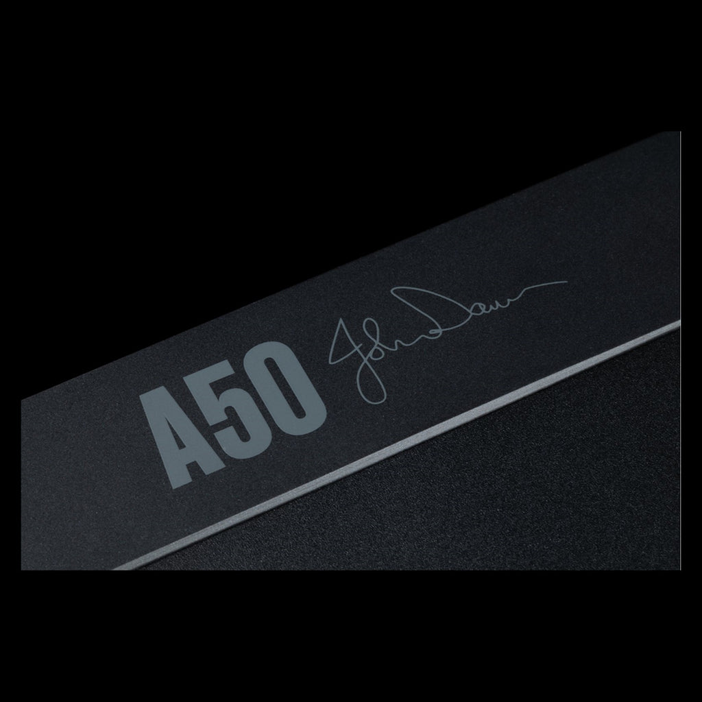 Arcam A50 Signature 50th anniversary engraving detail