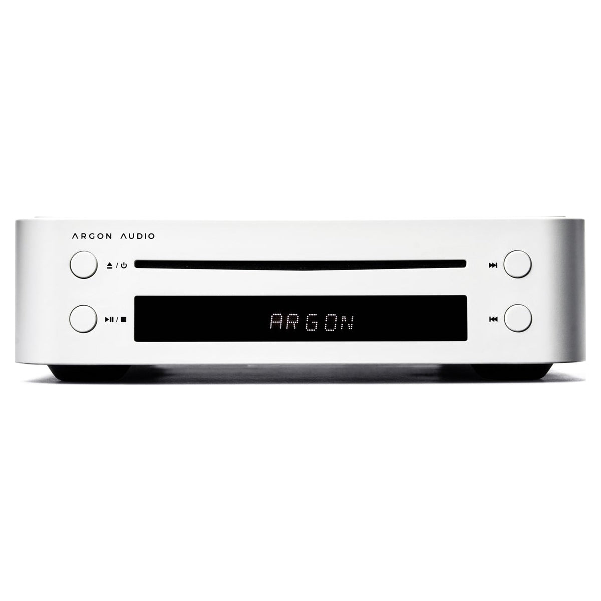 Argon Audio CD1 White, front view with display