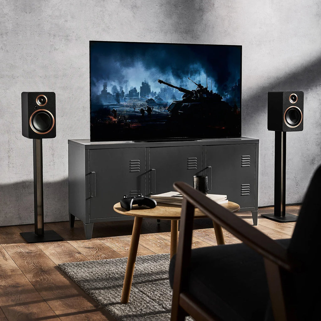 Argon Audio Fenris A5 active bookshelf speakers, close up