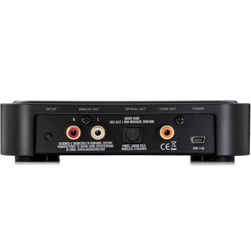 Argon Audio Solo music streamer, display detail, black