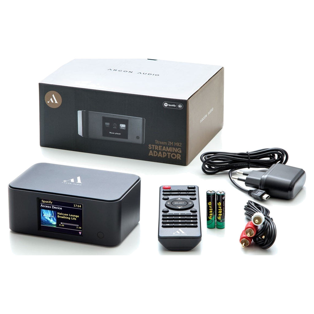 Argon Audio Stream 2 MK3, with remote control, power supply, RCA cable and box