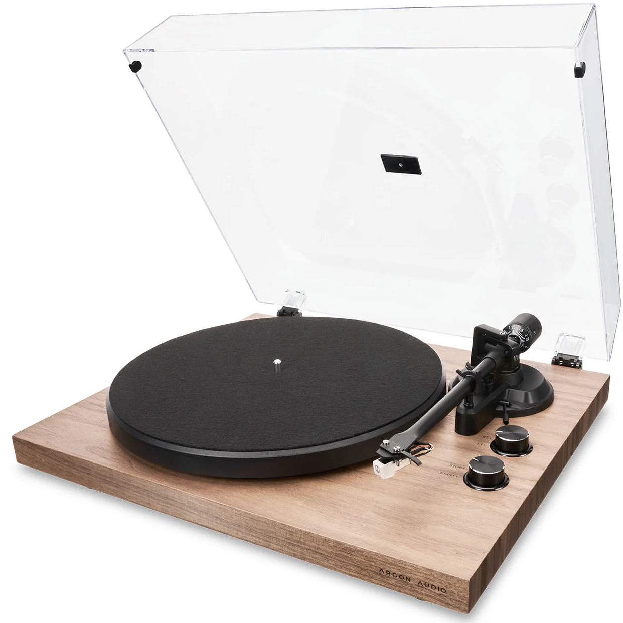 Argon Audio TT MK2 turntable, in white, close-up