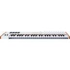 Arturia KeyLab 49 MK3 MIDI keyboard in white finish, front view