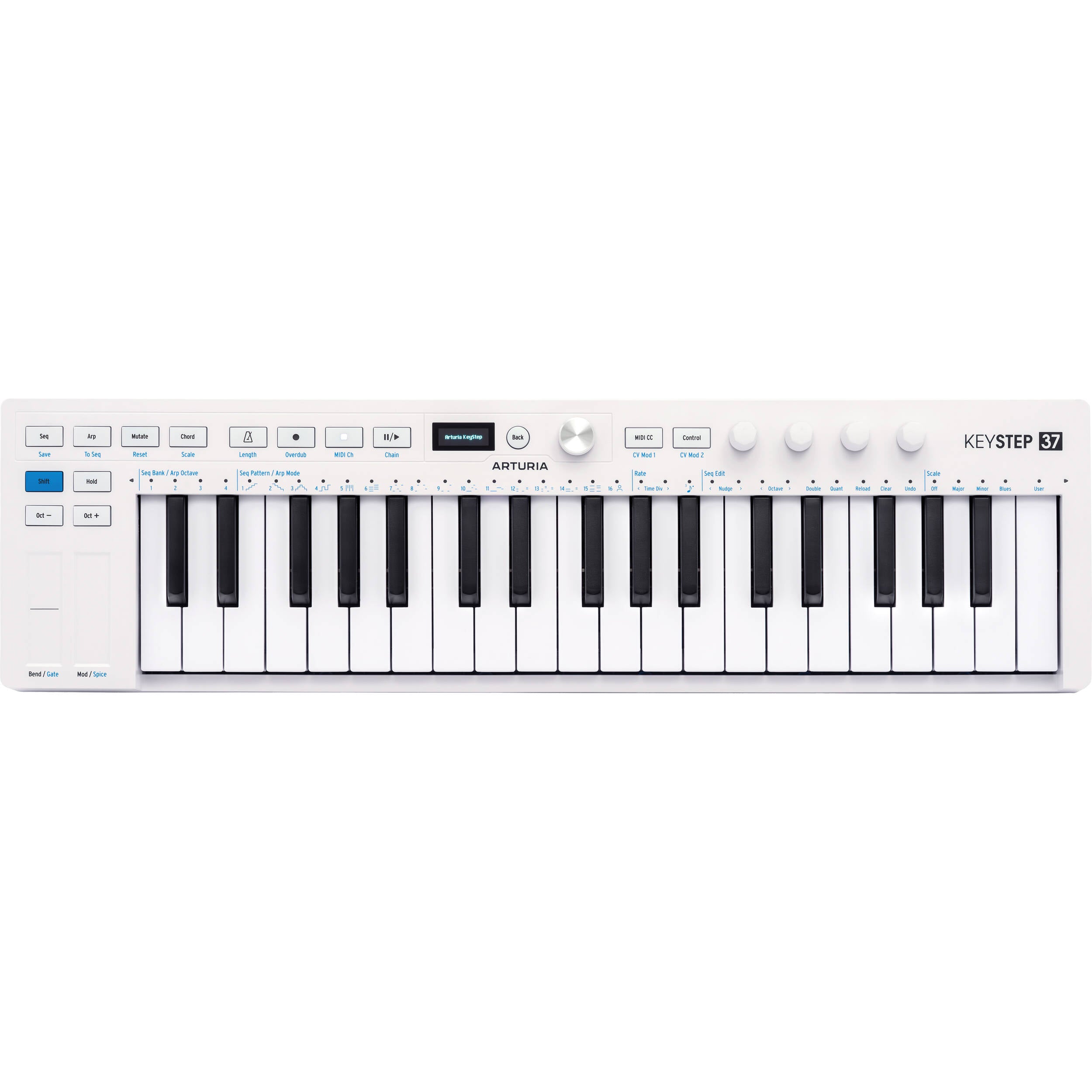 Arturia KeyStep 37 MK2 sequencers, close up