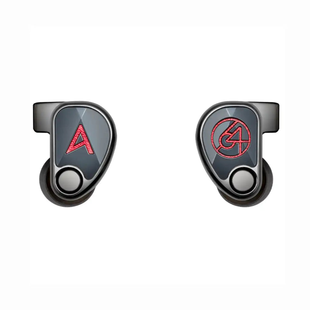 Astell&Kern XIO wired in-ear headphones with sleek black earbuds and cable, designed for high-quality sound.