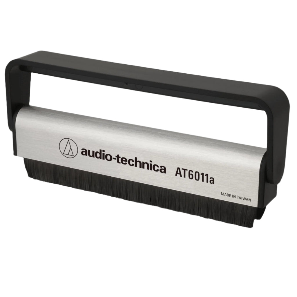 Audio-Technica Anti-Static Record Brush (AT6011a) record brush / cleaner, in red