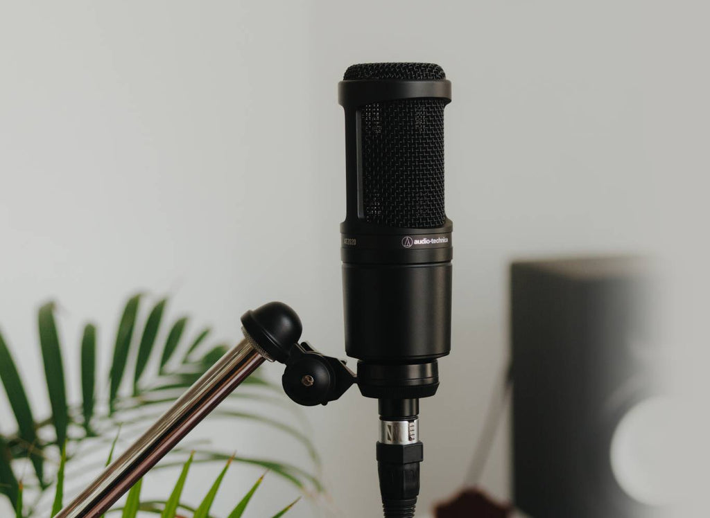 Audio-Technica AT 2020 condenser microphone, lifestyle