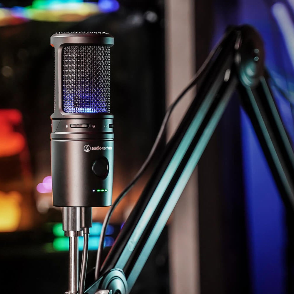 Audio-Technica AT2020USB-XP USB microphone, in use
