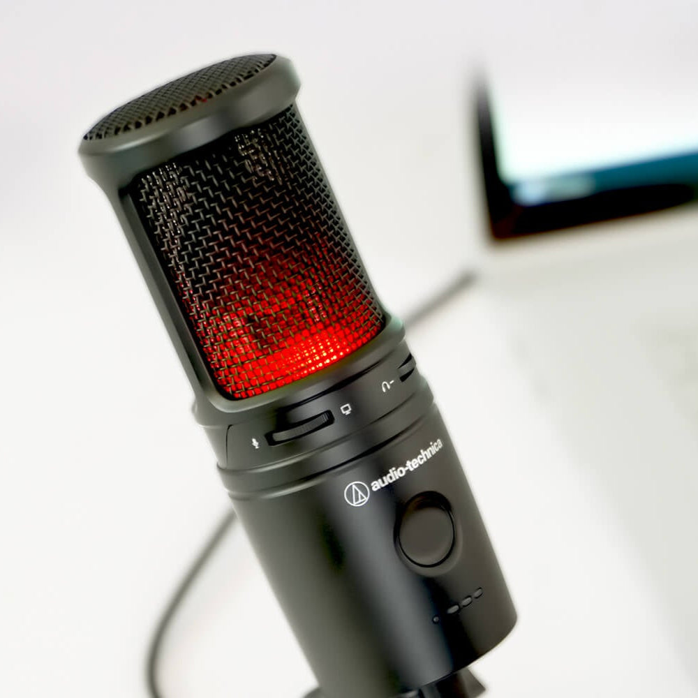 Audio-Technica AT2020USB-XP USB microphone, in use
