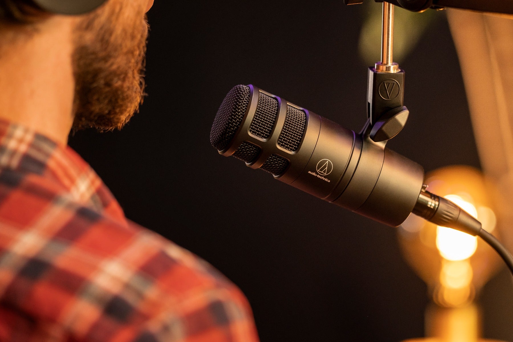 Audio-Technica AT2040 dynamic microphones, lifestyle shot