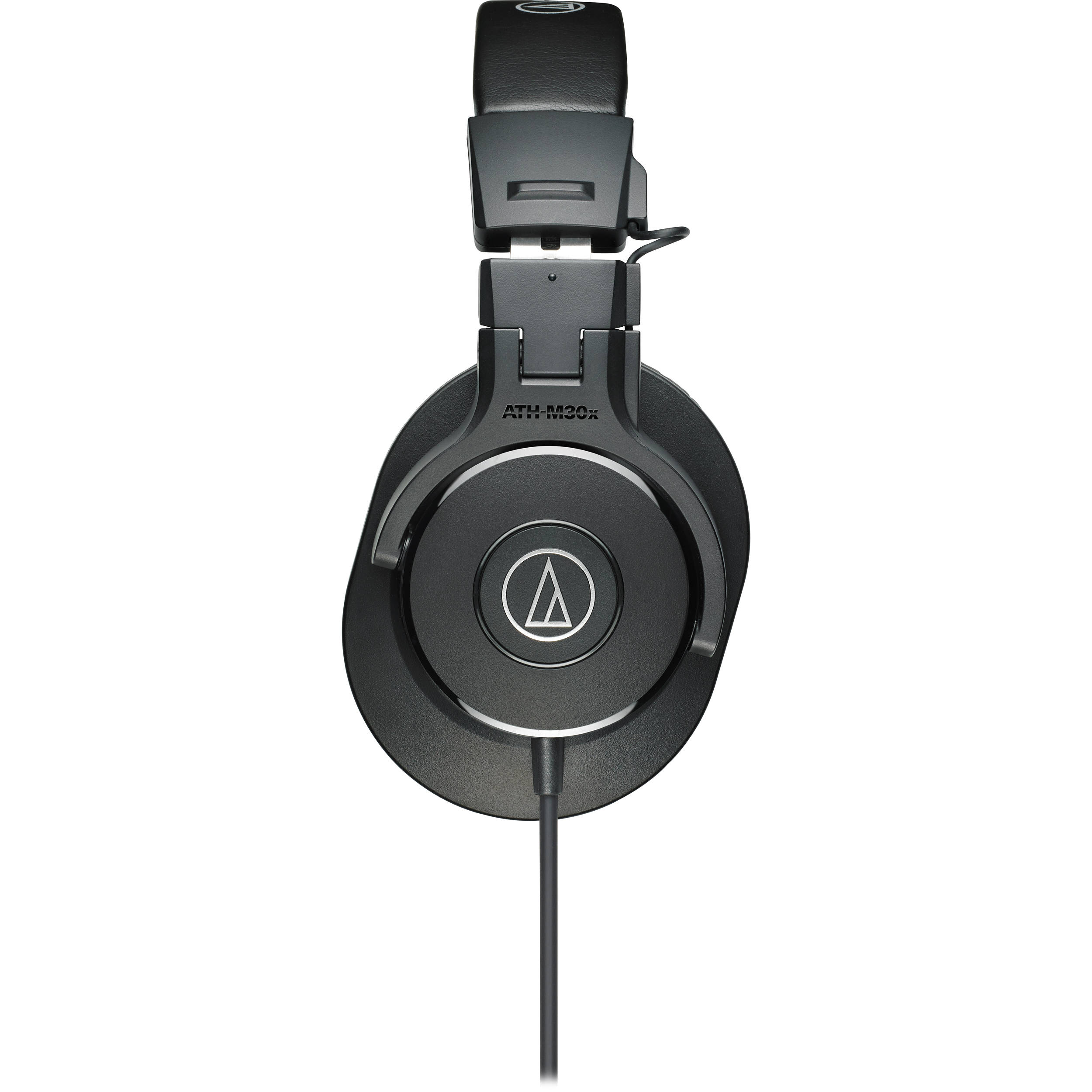 Audio-Technica ATH-M30x studio headphones, side profile in black