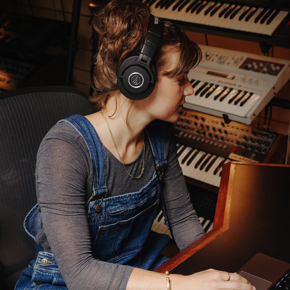Audio-Technica ATH-M40x studio headphones, lifestyle