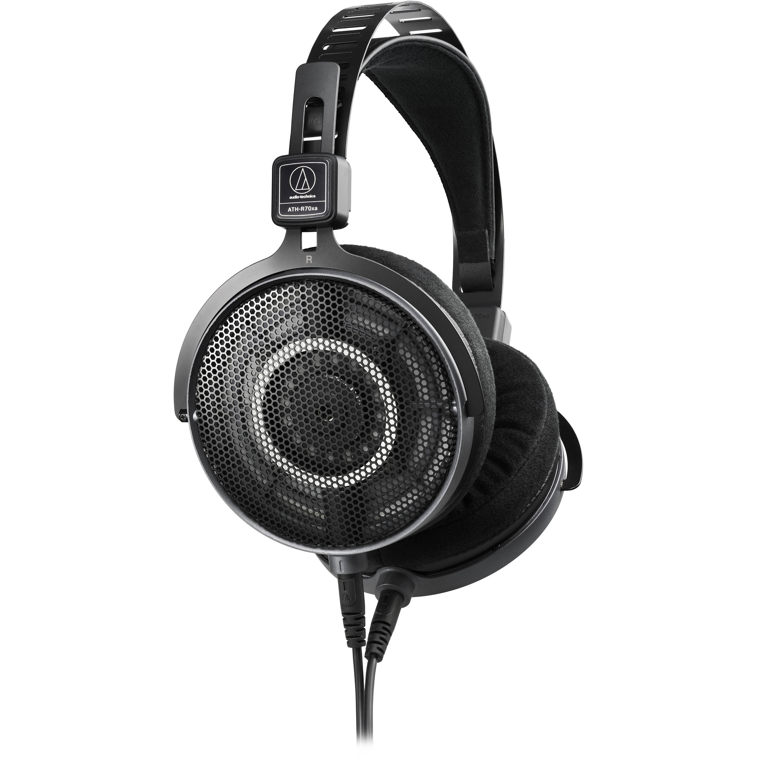 Audio-Technica ATH-R70xa studio headphones, open-back over-ear, front view