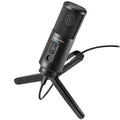 Audio-Technica ATR2500x-USB cardioid USB microphone, in use