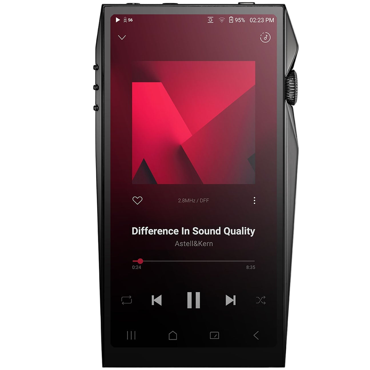 Astell&Kern A&ultima SP4000 portable music player with a sleek black design and touch screen display.