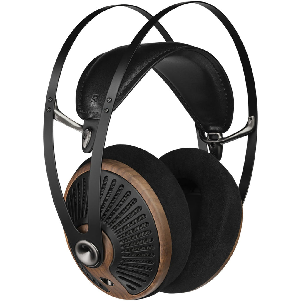 Meze Audio 105 SILVA wired headphones with black ear cups and adjustable headband, designed for high-quality sound.