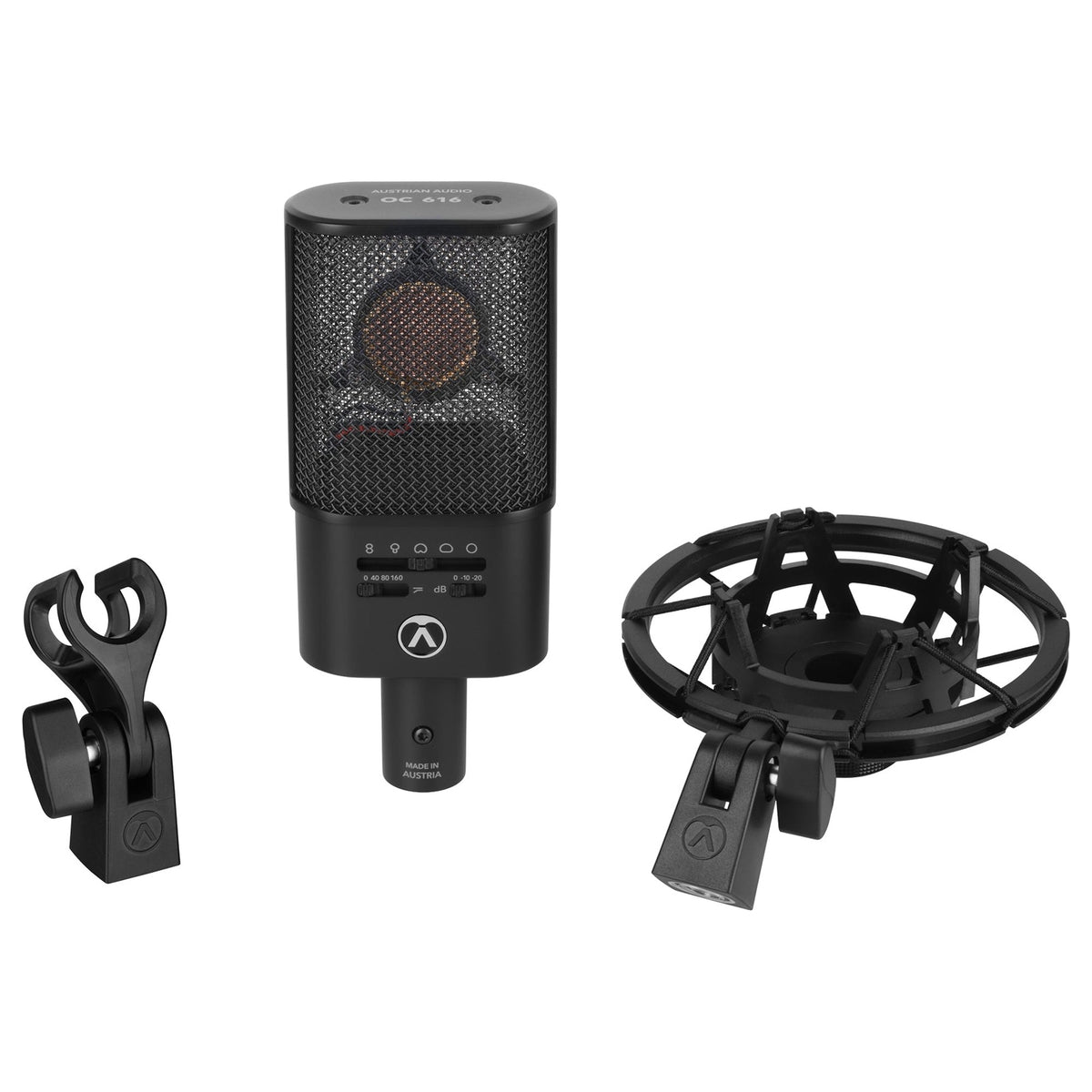 Austrian Audio OC616 Studio Set with OCS6 shockmount and OCH8 clip