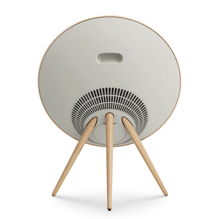 Bang & Olufsen Beosound A9 5th Gen wireless speaker, gold, rear view