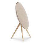 Bang & Olufsen Beosound A9 5th Gen wireless speaker, gold, side view