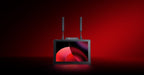 Hollyland Pyro 7 video monitor set displayed on banner, showcasing wireless transmission and high-resolution screens for professional filming