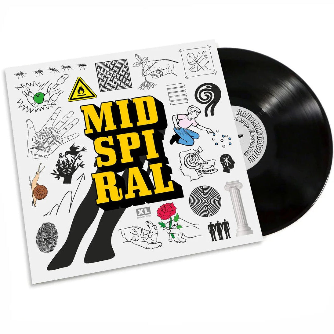 Black vinyl 2LP of BADBADNOTGOOD's Mid Spiral album, featuring funk, soul, and jazz elements, from XL Recordings.