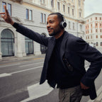 Beyerdynamic Aventho 100 wireless headphones in black, lifestyle