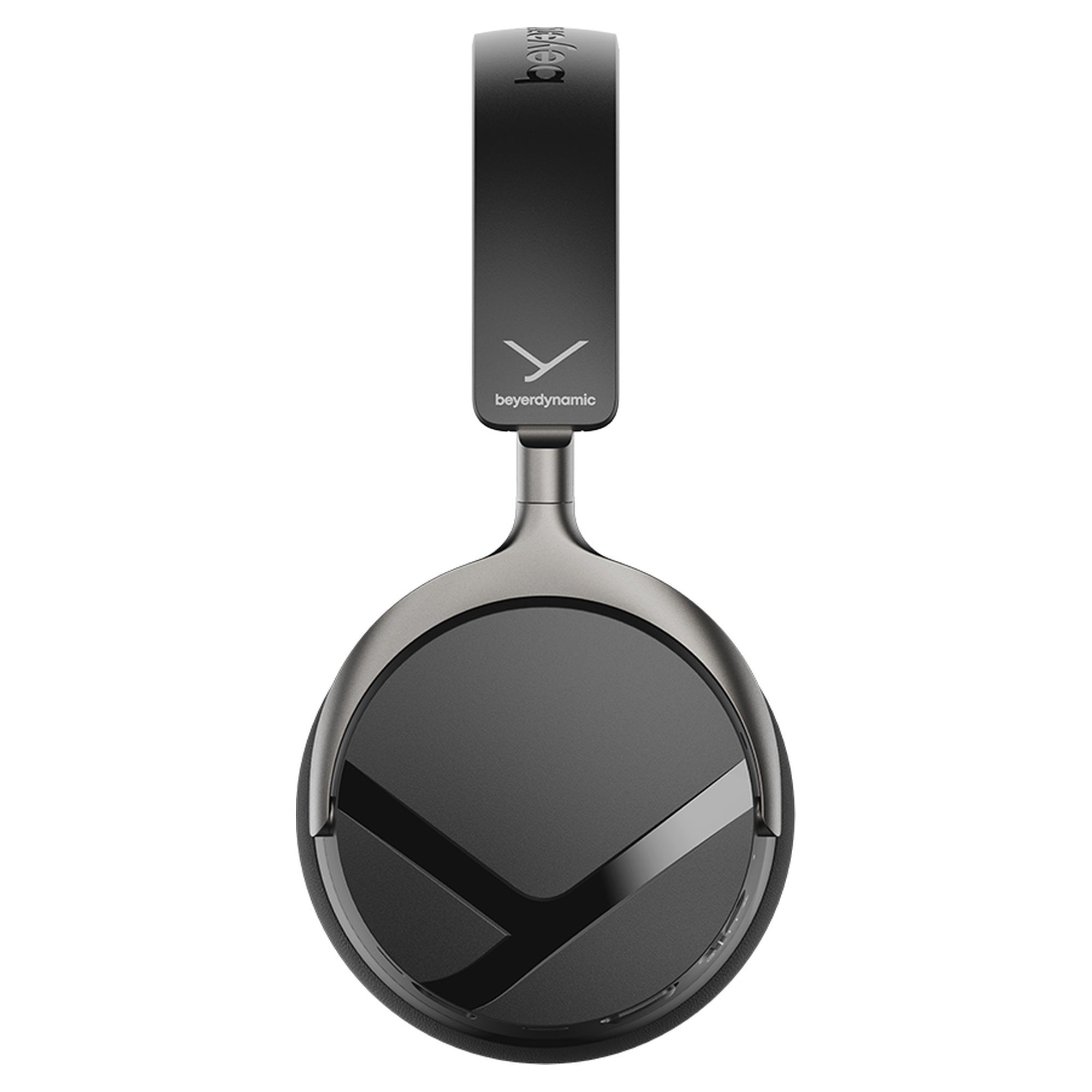 Beyerdynamic Aventho Y wireless headphones in Liquid Black, side view