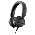 Beyerdynamic DT 275 PRO on-ear monitoring headphones, angled view in black