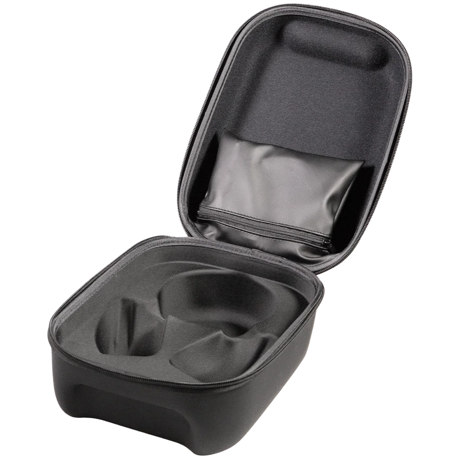 Beyerdynamic Hardcase Pro headphone hard case, open case with headphones