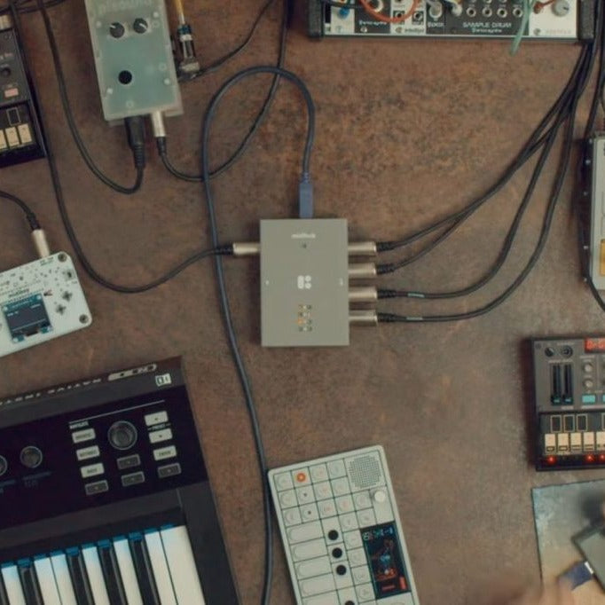 Blokas Midihub standalone MIDI processor, in use