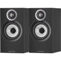 Bowers & Wilkins 607 S3 passive bookshelf speakers with black finish and sleek design, showing the front view with drivers.