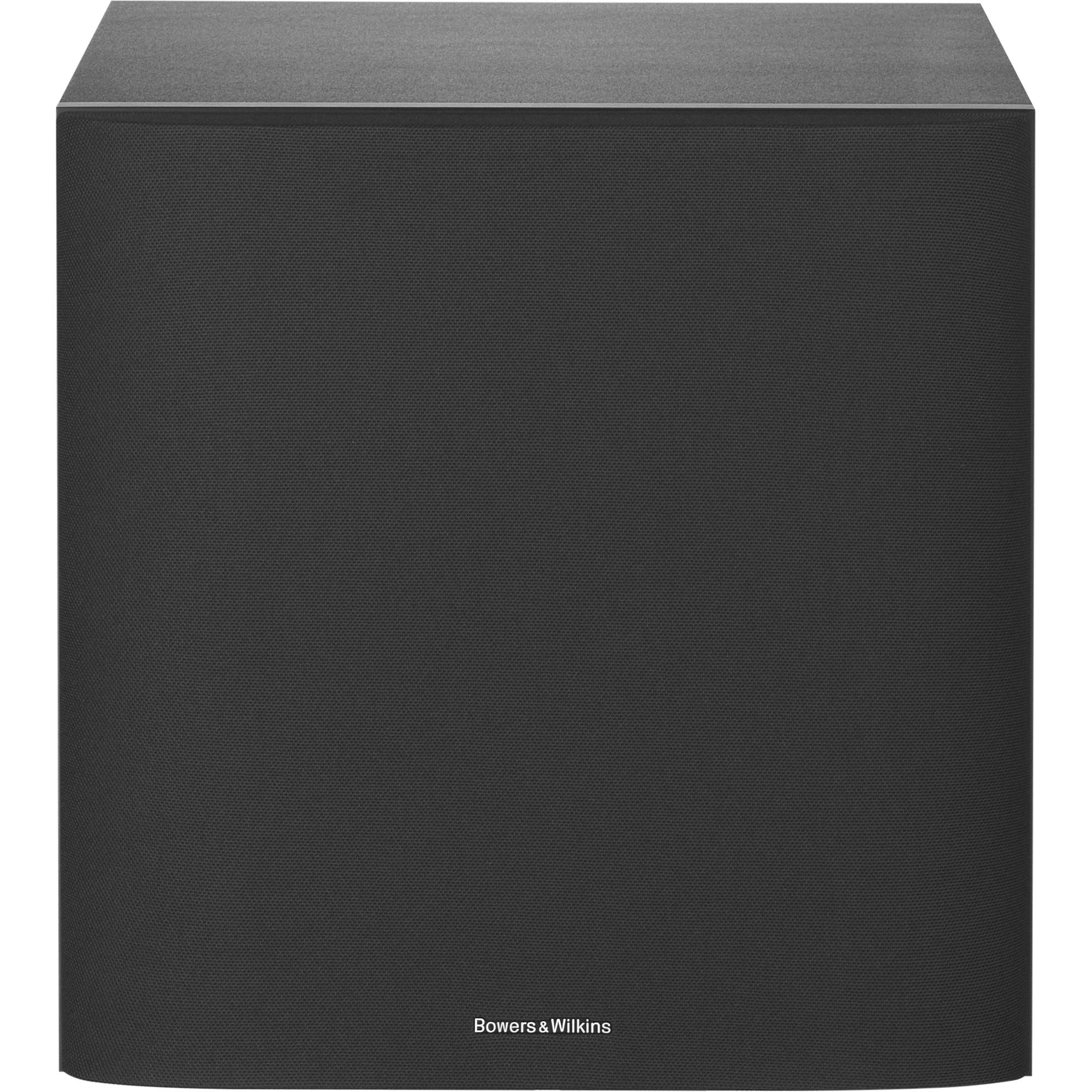Bowers & Wilkins ASW608 subwoofer, side view in matte black